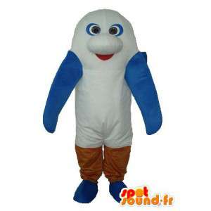 Brown blue fish mascot - Disguise white fish - MASFR003736 - Mascots fish