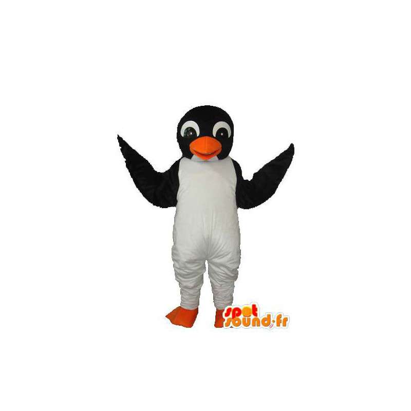 Mascota del pingüino negro blanco - blanco negro traje de pingüino - MASFR003741 - Mascotas de pingüino