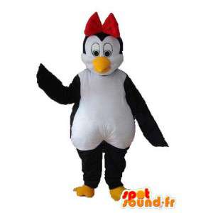 Mascot pinguim branco preto - traje pinguim - MASFR003742 - pinguim mascote