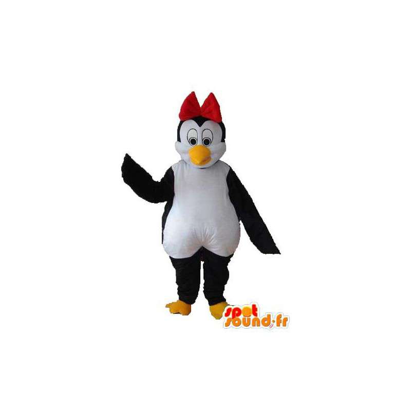 Mascot pinguim branco preto - traje pinguim - MASFR003742 - pinguim mascote