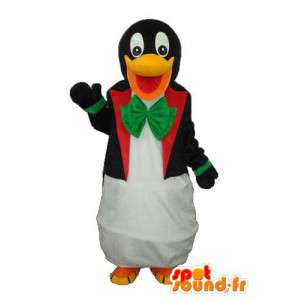Mascot pinguim branco preto - traje de pelúcia pinguim  - MASFR003744 - pinguim mascote