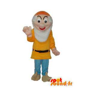 Mascot gammel mann hvitt skjegg - Gammel mann antrekk - MASFR003748 - Man Maskoter