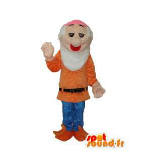 Disfarçar homem de laranja camisola velha - homem disfarçado Velho - MASFR003750 - Mascotes homem