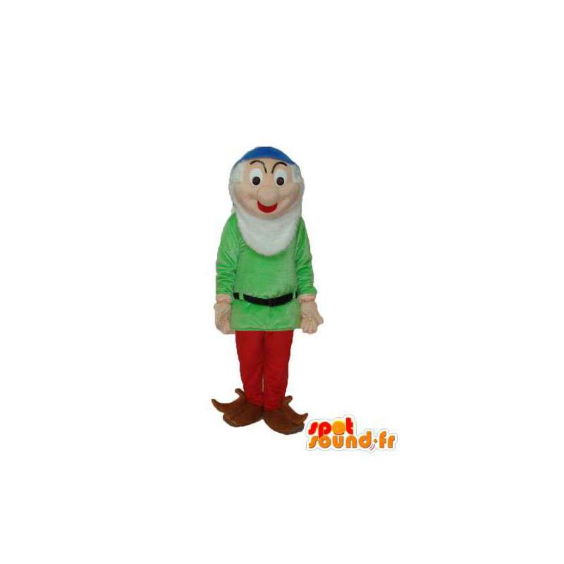 Mascot homem camisola verde velho - velho accoutrement  - MASFR003754 - Mascotes homem