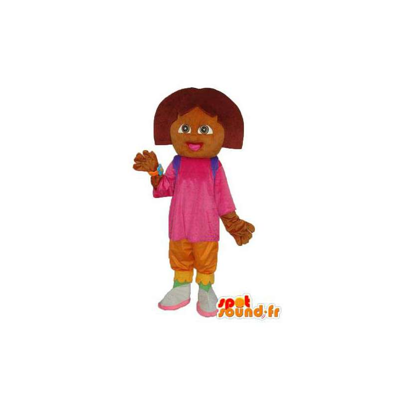 Mascote ursos menina marrom - plush traje menina - MASFR003755 - Mascotes Boys and Girls