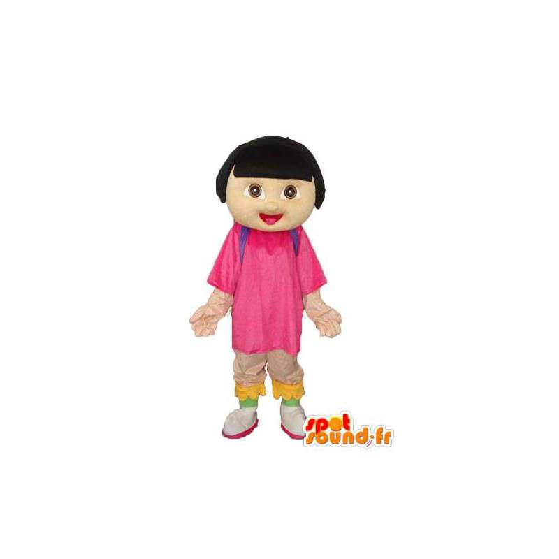 Girl mascotte pluche - beige kostuum meisje - MASFR003757 - Mascottes Boys and Girls