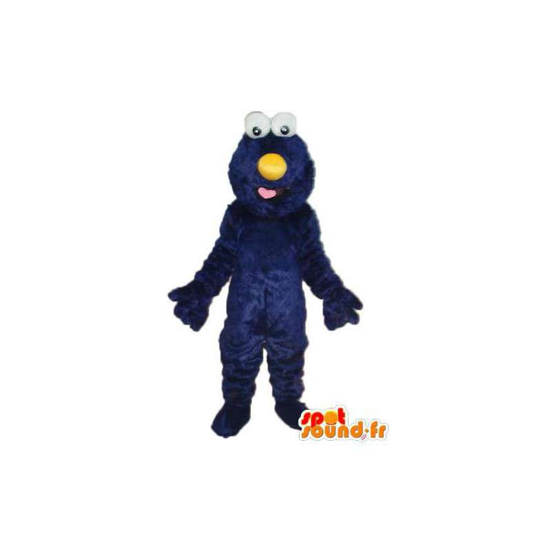 Mascot plysj blå rød nese - blå plysj drakt - MASFR003761 - Maskoter en Sesame Street Elmo