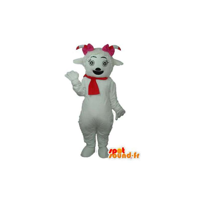Mascot plysj hund med rødt skjerf - hund drakt - MASFR003767 - Dog Maskoter