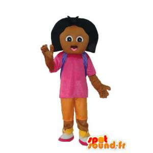 Mascotte ragazza Brown - Carattere Costume - MASFR003770 - Ragazze e ragazzi di mascotte