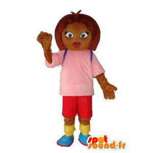Mascot schoolmeisje - schoolmeisje kostuum pluche bruine - MASFR003772 - Mascottes Boys and Girls