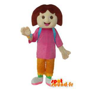Mascot koulutyttö - koulutyttö puku teddy  - MASFR003773 - Maskotteja Boys and Girls