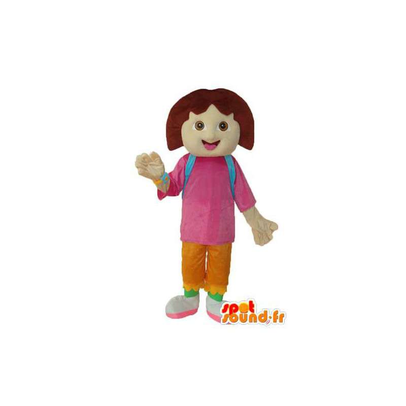 Schoolgirl mascot - Schoolgirl costume teddy  - MASFR003773 - Mascots boys and girls