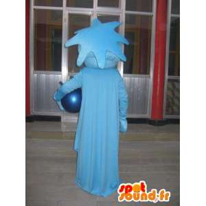 Mascot blue statue of liberty - Costume party New York - MASFR00293 - Mascots of objects