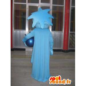 Mascot standbeeld van vrijheid blauw - avond Costume New York - MASFR00293 - mascottes objecten