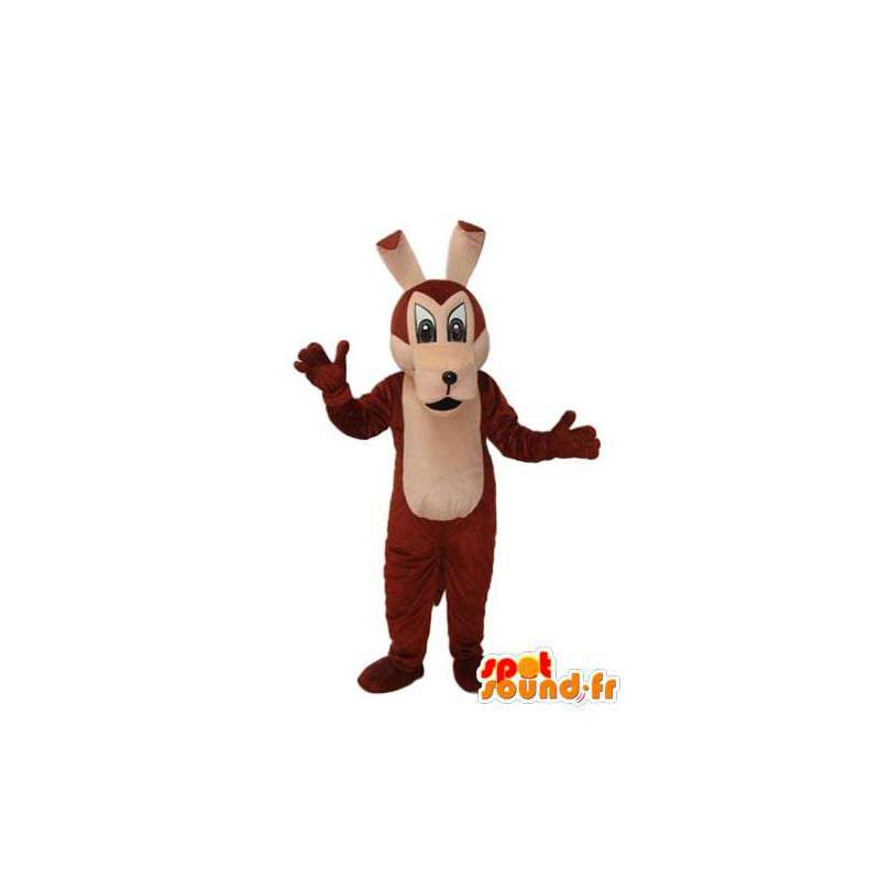 Brown Dog Mascot Pehmo - ruskea koira puku - MASFR003782 - koira Maskotteja