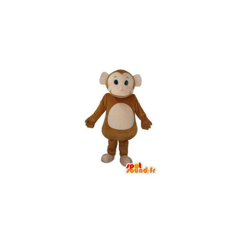 Maskotka mały brązowy małpa - nadziewane małpa garnitur - MASFR003785 - Monkey Maskotki
