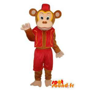 Mascot aap rode kleren - aapkostuum  - MASFR003796 - Monkey Mascottes