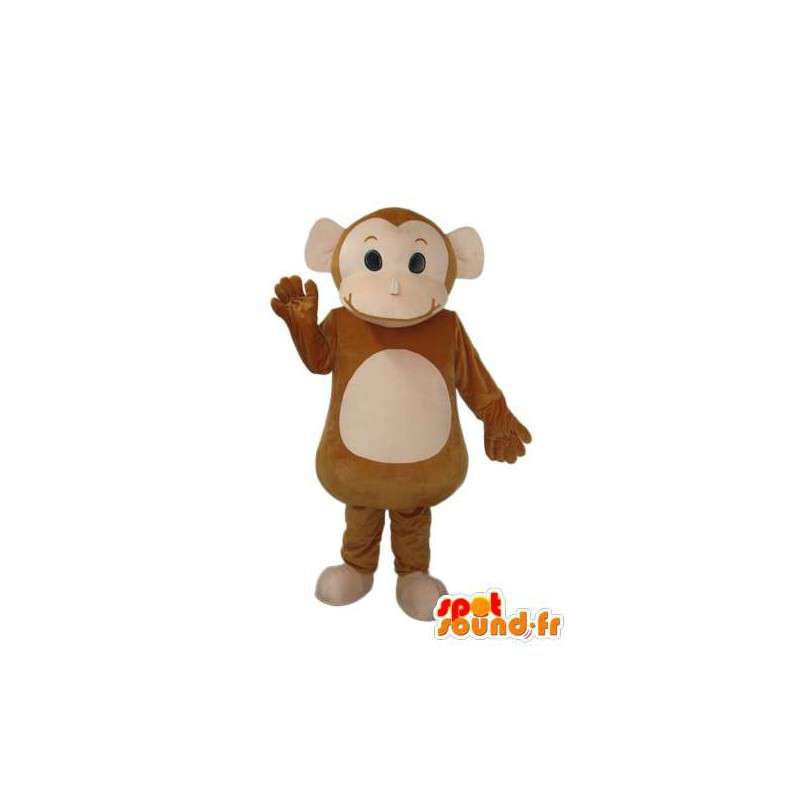 Verkleidet brauner Affe - Affe Maskottchen - MASFR003797 - Maskottchen monkey