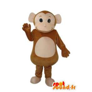 Brązowy małpa kostium - Monkey Mascot - MASFR003797 - Monkey Maskotki