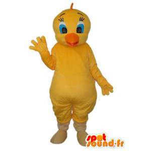 Yellow chick mascot, orange beak - Chick Costume - MASFR003804 - Mascot of hens - chickens - roaster