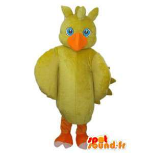 Amarillo traje de pollo y patas anaranjadas - MASFR003805 - Mascota de gallinas pollo gallo