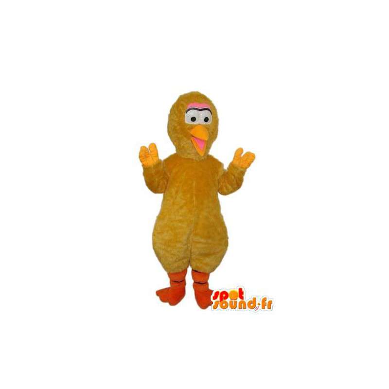Maskot gul kyckling, gul näbb - kycklingdräkt - Spotsound maskot
