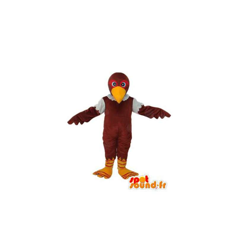 Brun chick maskot gul næb - Chick kostume - Spotsound maskot