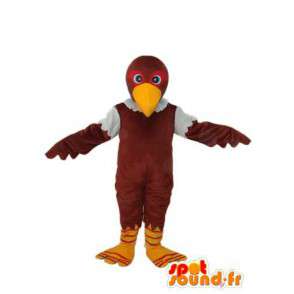 Chick becco mascotte marrone giallo - Chick Costume  - MASFR003811 - Mascotte di galline pollo gallo