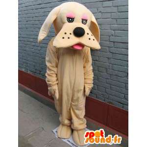 Maskot klasické béžové psa - převleku - Expresní přepravu - MASFR00296 - psí Maskoti
