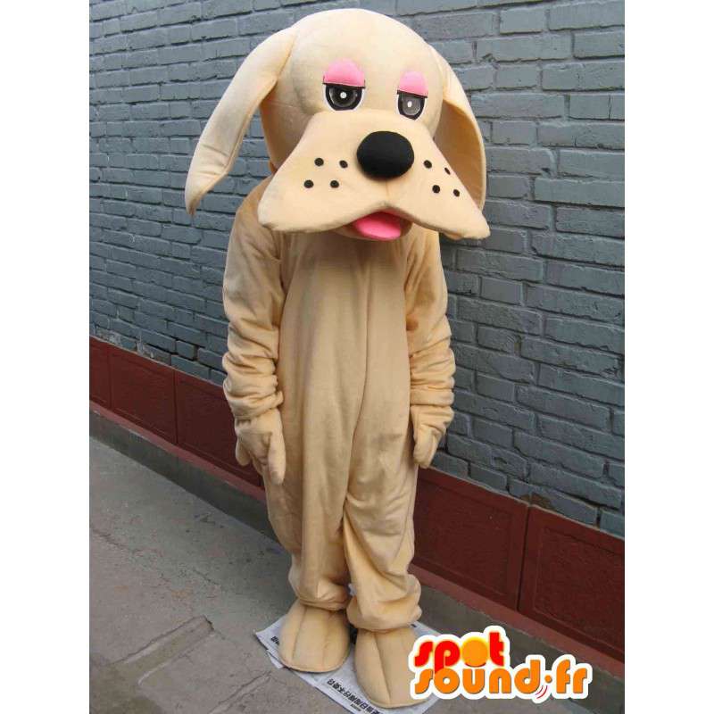 Maskot klassiske beige hund - Disguise - Express frakt - MASFR00296 - Dog Maskoter