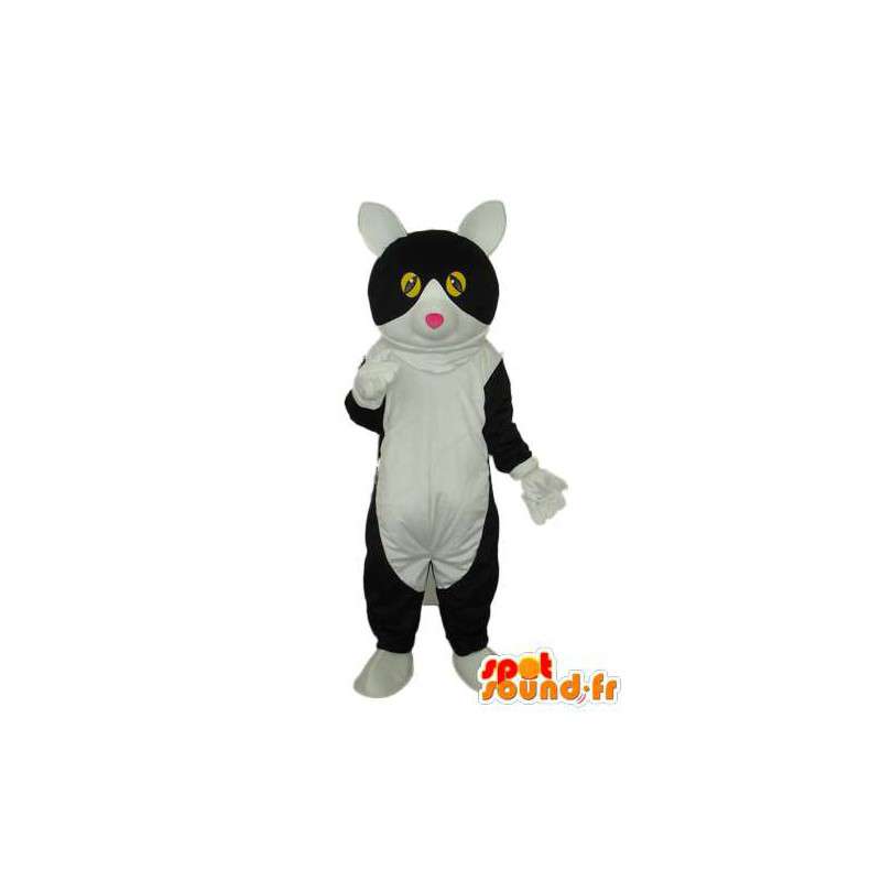 Gatto mascotte in bianco e nero - cat costume peluche - MASFR003819 - Mascotte gatto