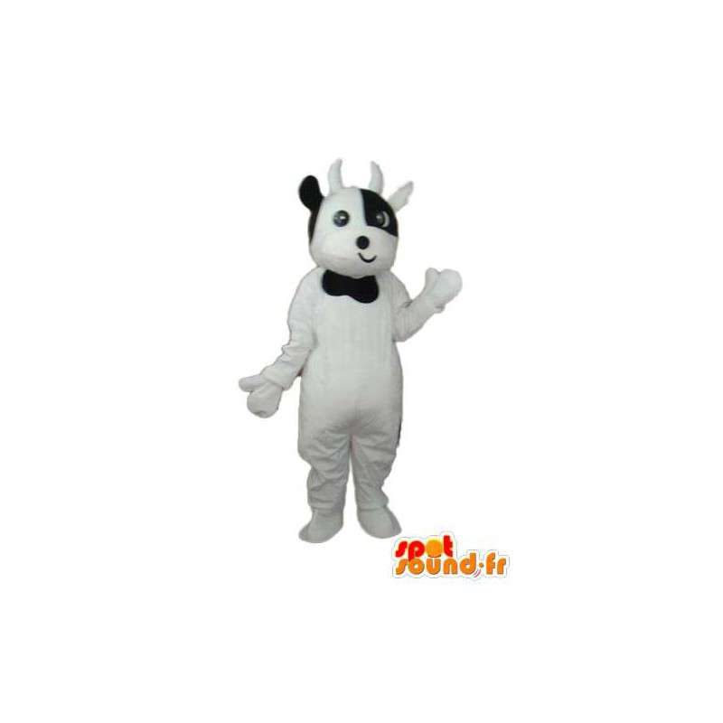 Hvid kalv kostume - Hvid kalv kostume - Spotsound maskot