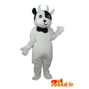 Costume white calf - veal white costume - MASFR003836 - Mascot cow