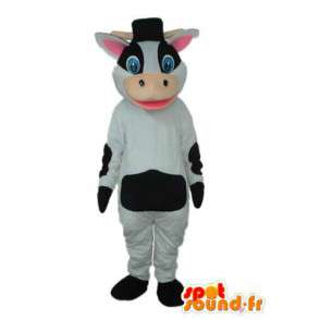 Costume de veau à chapeau melon - Déguisement de veau - MASFR003837 - Mascottes Vache