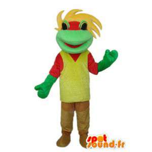 Frosch-Maskottchen verbunden - Anpassbare - MASFR003845 - Maskottchen-Frosch