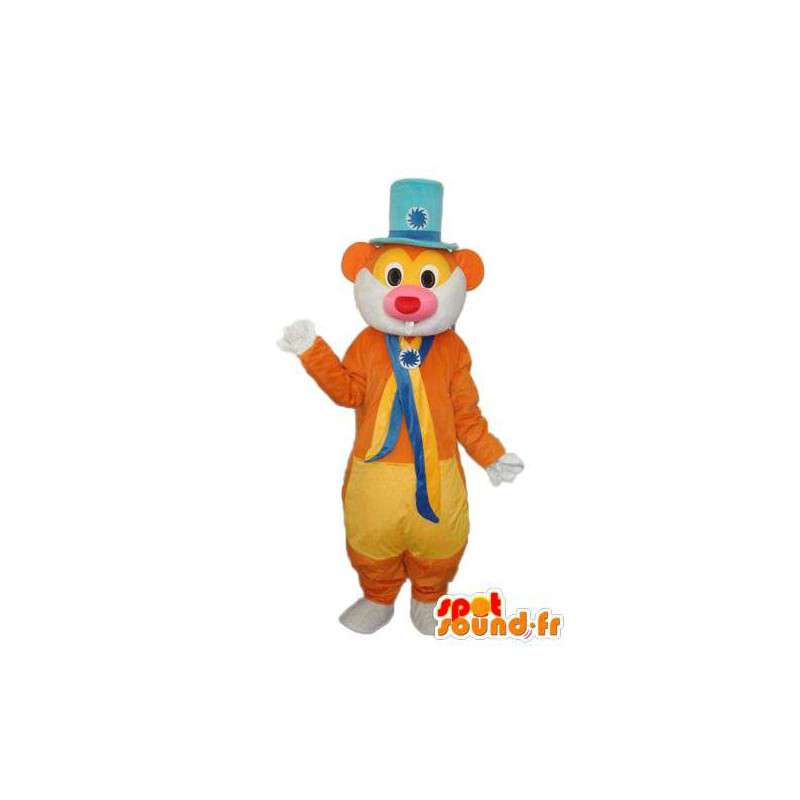 Mascotte ours en chapeau haut de forme - Personnalisable - MASFR003848 - Mascotte d'ours