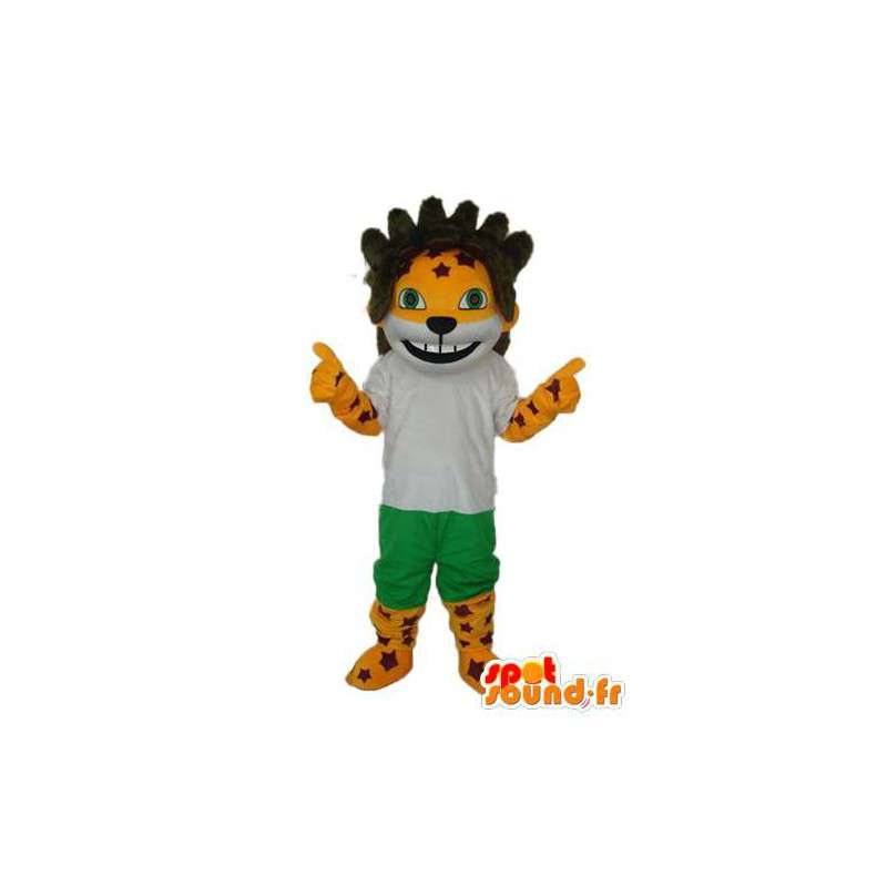 Lion mascot, world cup 2010 - Customizable - MASFR003852 - Lion mascots