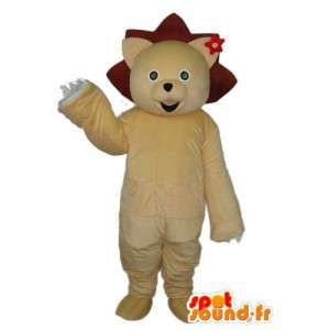 Mascot que representa un oso beige - llevar traje - MASFR003857 - Oso mascota