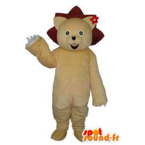Mascot que representa un oso beige - llevar traje - MASFR003857 - Oso mascota