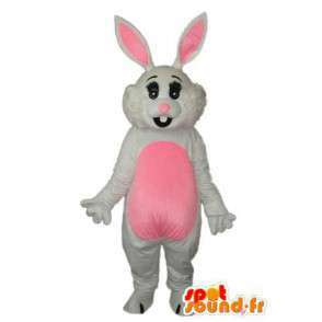 ピンクと白のウサギのコスチューム-ウサギのコスチューム-MASFR003865-ウサギのマスコット