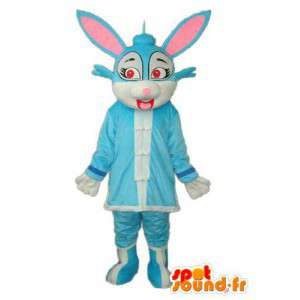 Costume di coniglio con il trucco degli occhi - Coniglio costume - MASFR003872 - Mascotte coniglio