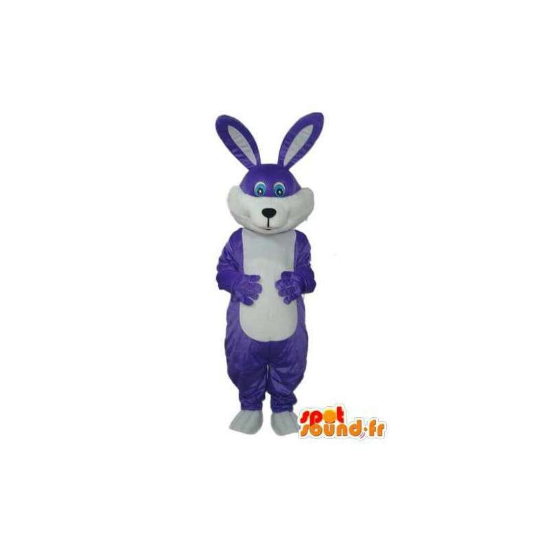 Conejito traje púrpura - traje de conejito púrpura - MASFR003882 - Mascota de conejo