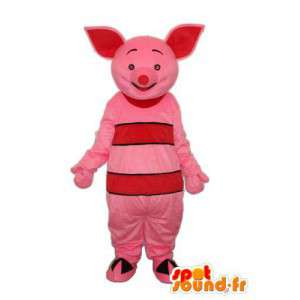 Rosa grisdräkt med rosa öron - Spotsound maskot