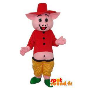 Disguise Schweinezüchter - Disguise mehreren Größen - MASFR003898 - Maskottchen Schwein