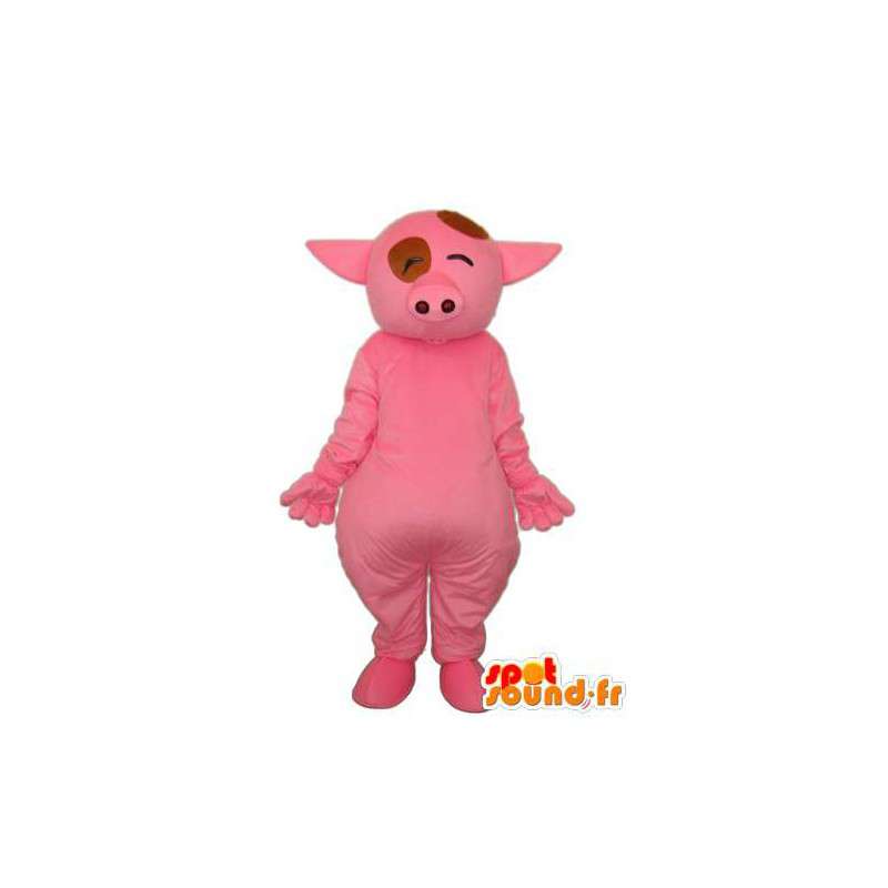 Rosa Schwein-Kostüm - Kostüm rosa Schwein - MASFR003900 - Maskottchen Schwein