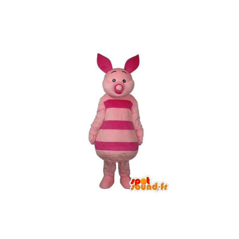 Rosa gris kostyme rosa ører og snute - MASFR003902 - Pig Maskoter