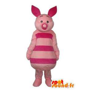 Costume de cochon rose aux oreilles et groin rose - MASFR003902 - Mascottes Cochon