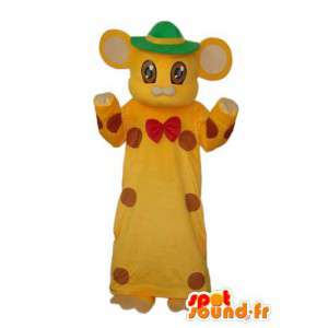 Gatto vestito in un vestito giallo - Cat costume - MASFR003904 - Mascotte gatto