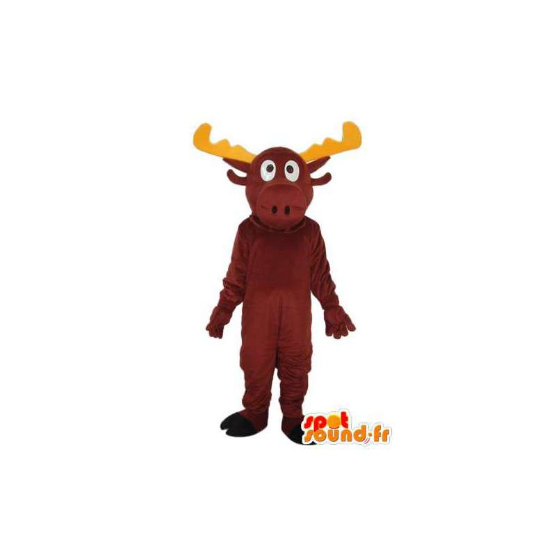 Een rendier gele hoorn representatieve verhullen - MASFR003911 - Stag and Doe Mascottes