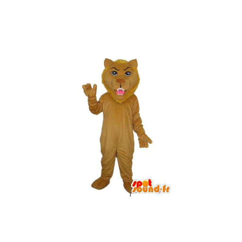 Leone mascotte peluche marrone - Lion travestimento  - MASFR003913 - Mascotte Leone